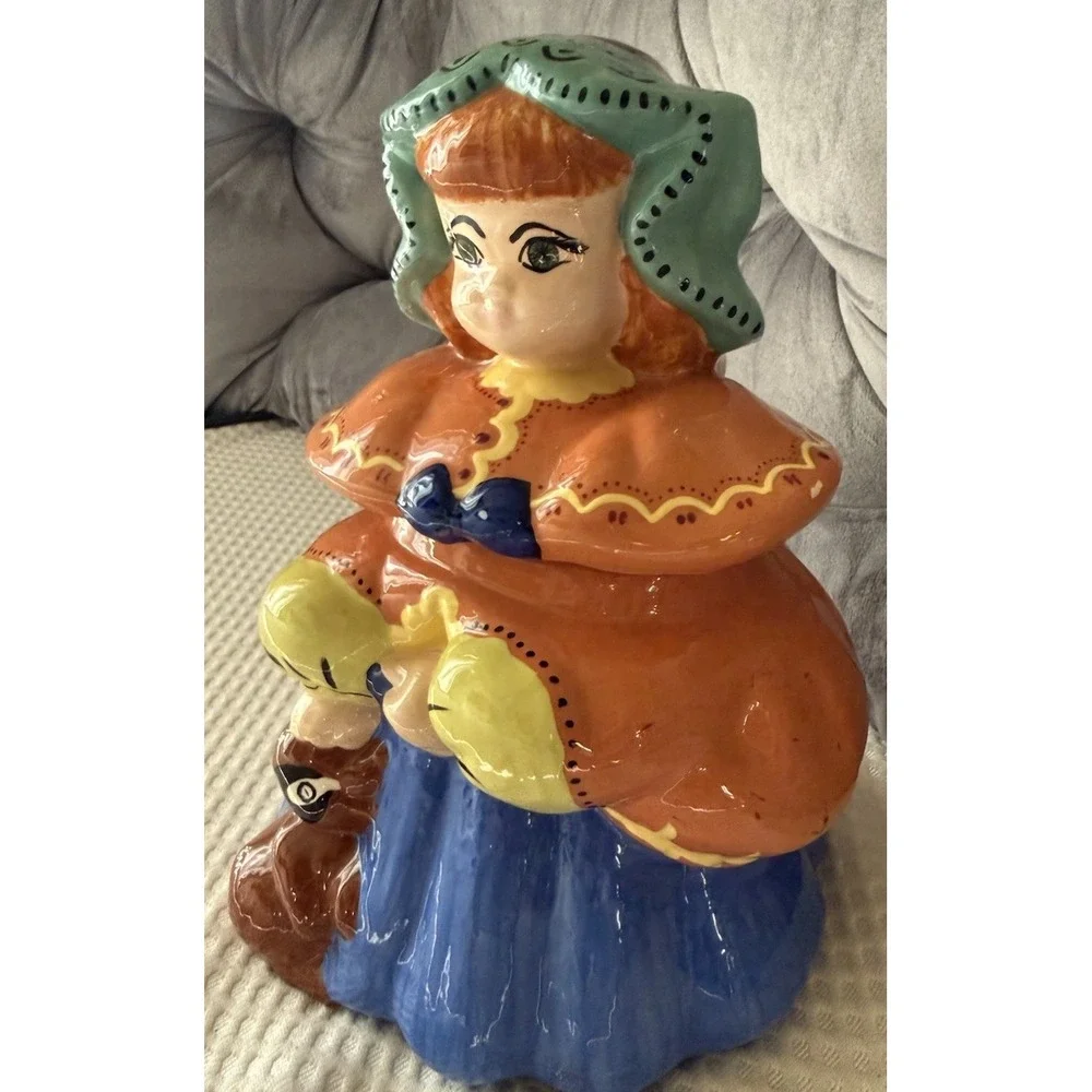 Vintage Regal China Goldilocks Cookie Jar 5480 Rare Auburn Red Hair 1950s Signed